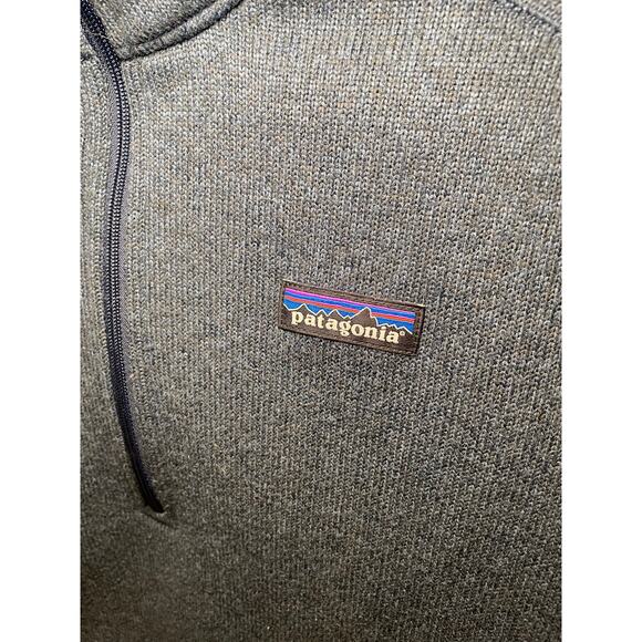 Patagonia Women's Better Sweater 1/4-Zip Fleece Heathered Navy Blue Women Medium - Picture 9 of 11